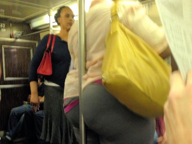 Fat Ass Getting on SubWay