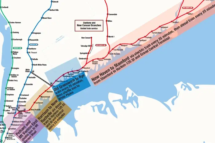 Map: MTA's Revised Metro-North Map For New Haven Line - Gothamist