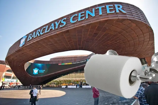 No Squares To Spare: Barclays Center VIP Lounge In Trouble For Lack Of  Toilet Paper - Gothamist