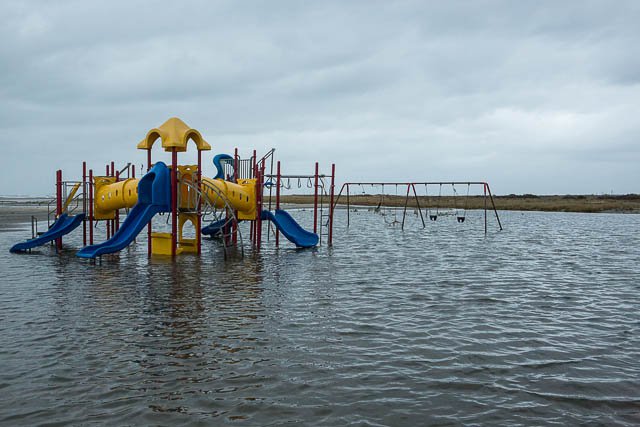 A playground in Breezy Point after Superstorm Sandy