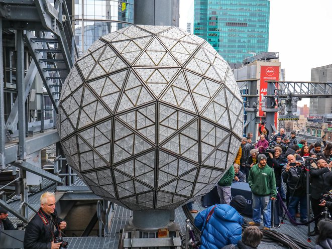 Images of the Times Square New Year's Eve Ball 2019 edition