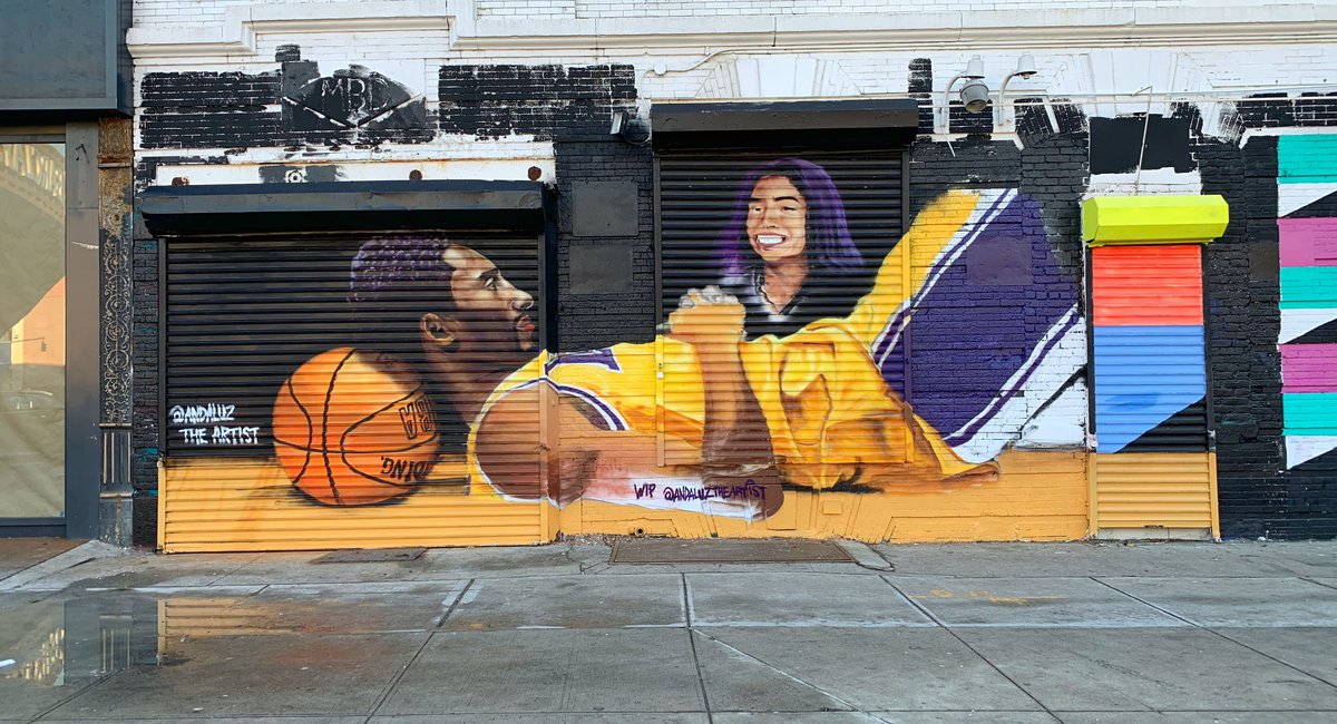Photos Kobe And Gigi Bryant Mural Goes Up In Brooklyn Gothamist