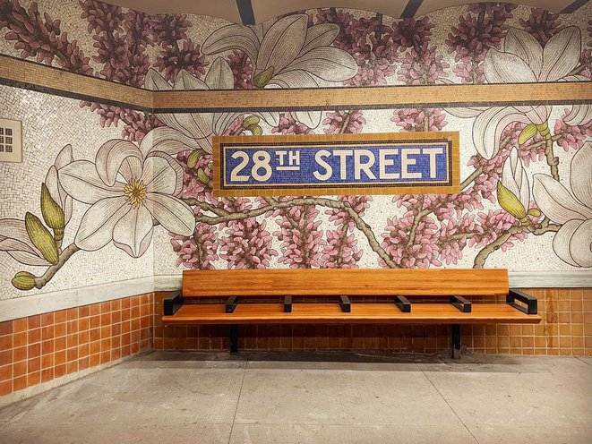 Subway mosaic at 28th Street