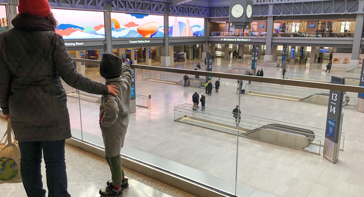 “Long overdue”: visitors marvel at the new Moynihan train station in the first passage