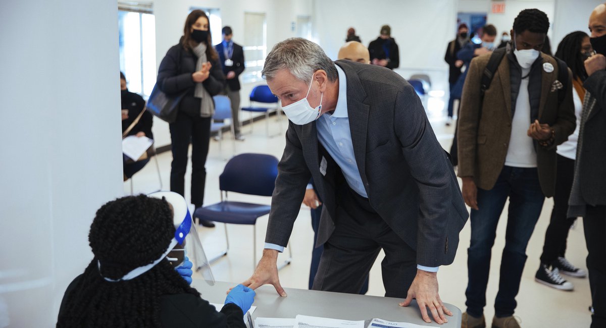 Mayor De Blasio says NYC will run out of COVID vaccine next week