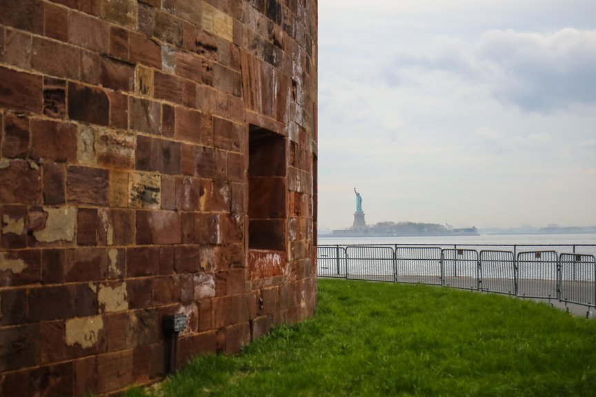 A photo of the view from Governors Island