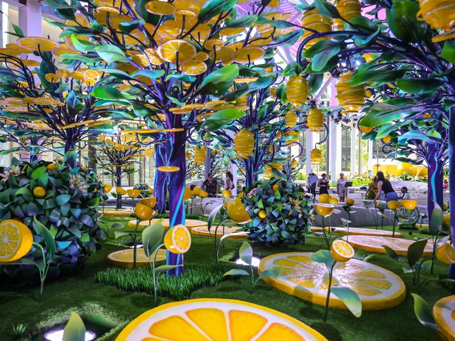 Photos: A Fantastical Lemon Wonderland Grows Under Some Scaffolding On  Ninth Avenue - Gothamist