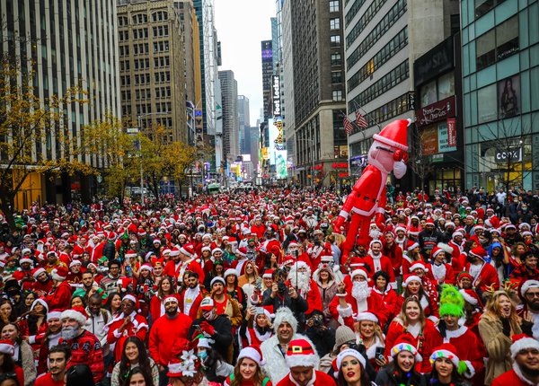 Photos: Santacon Once Again Brings Its Sloppy Holiday Revelry To Manhattan