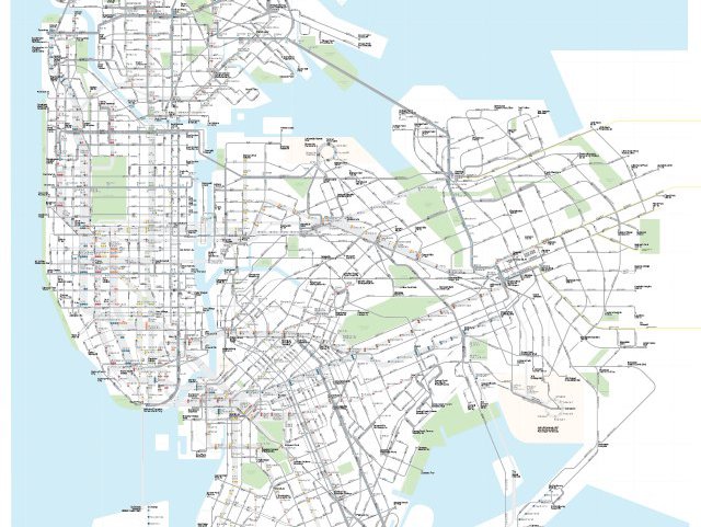 Map Brings Nyc S Bus And Subway Lines Together Gothamist