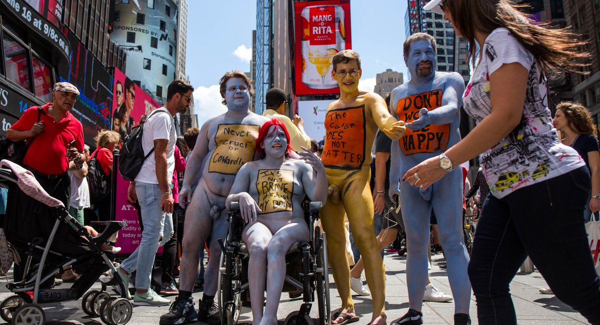 NSFW Photos: Dozens Of Totally Naked People Get Painted In 