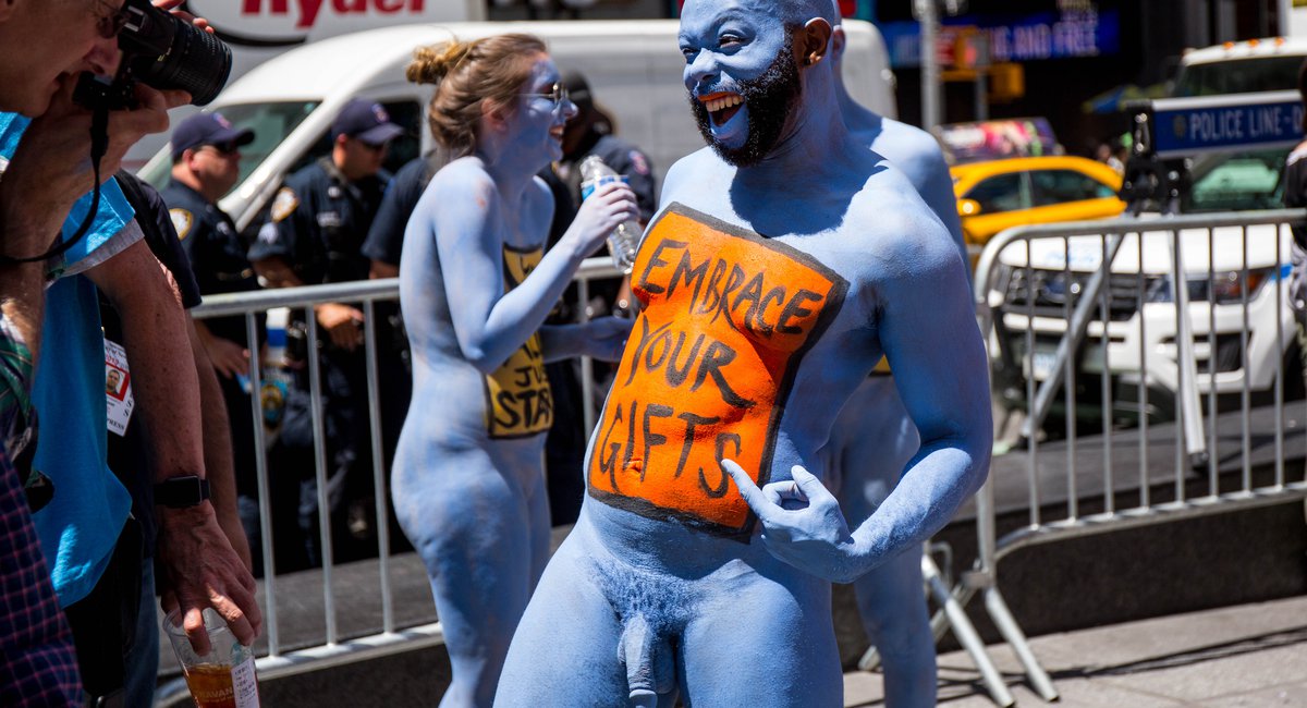 NSFW Photos: Dozens Of Totally Naked People Get Painted In 