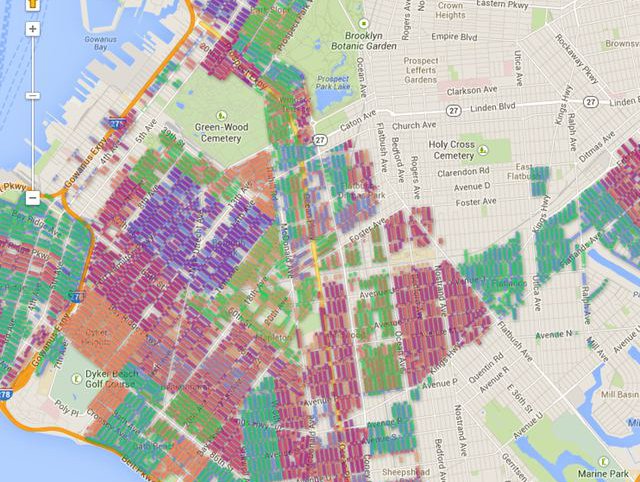 alternate side parking map New Interactive Map Helps Sort Where When You Can Park In Nyc